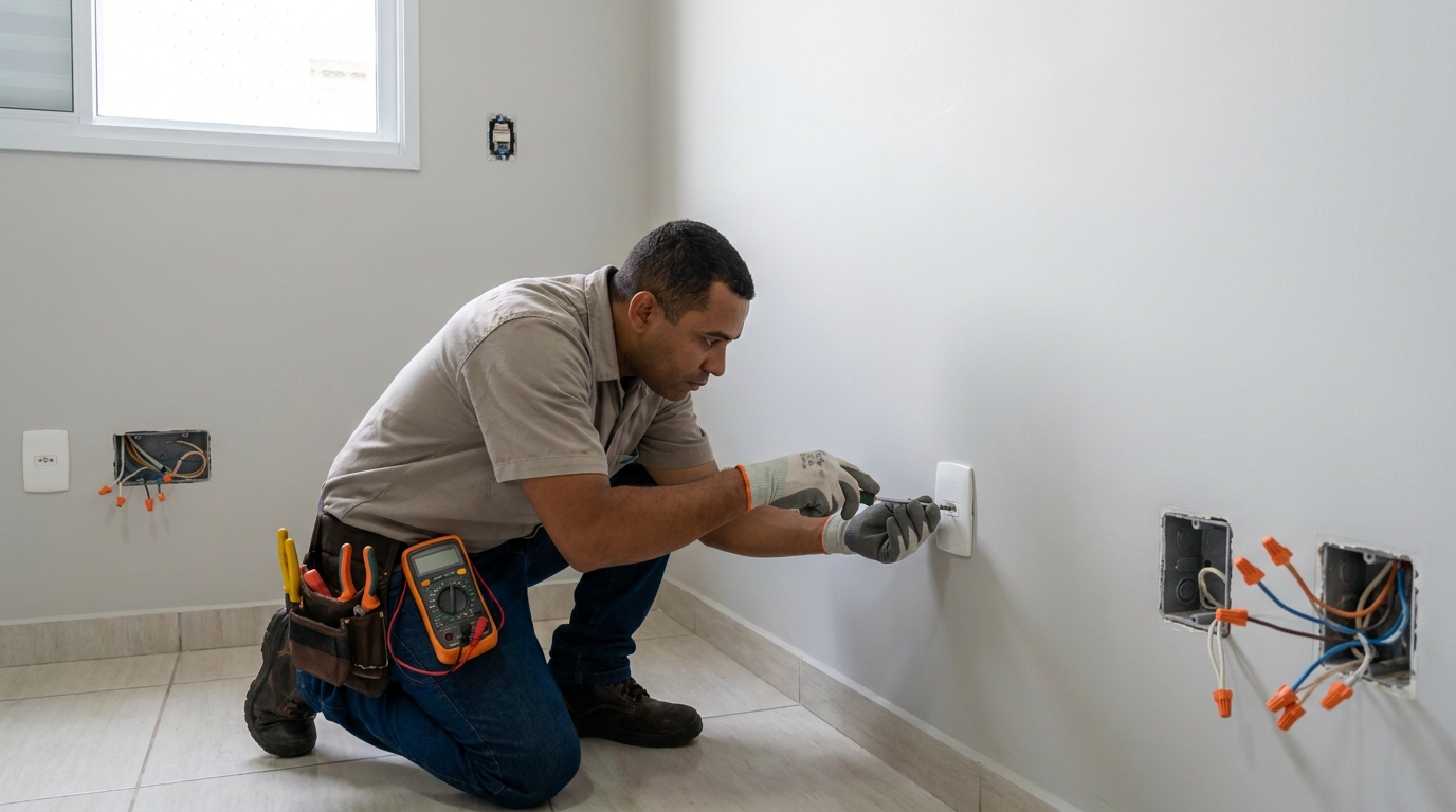 Instalacao de tomada e interruptor em João Pessoa‑PB