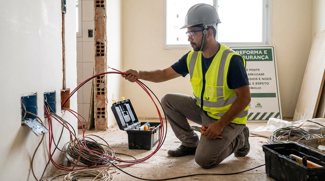 Troca de fiacao eletrica em João Pessoa‑PB