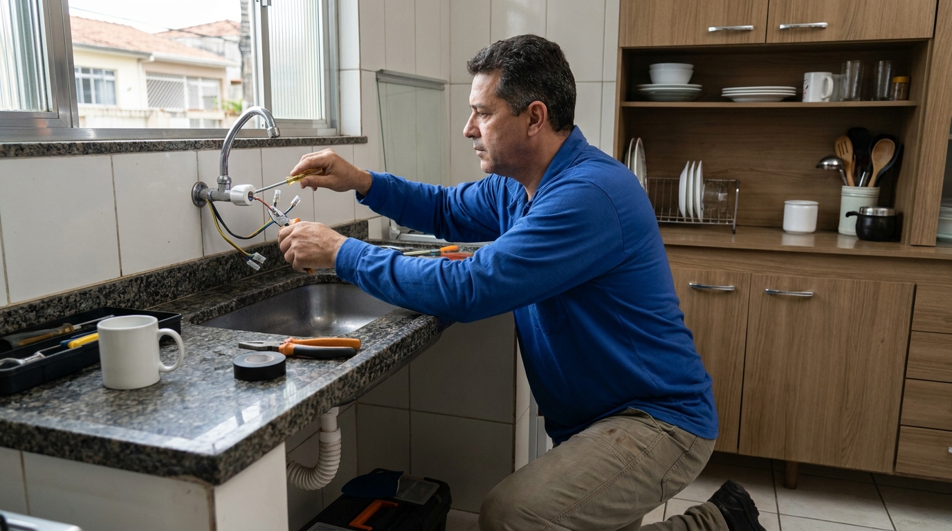 Troca de torneira eletrica em João Pessoa‑PB